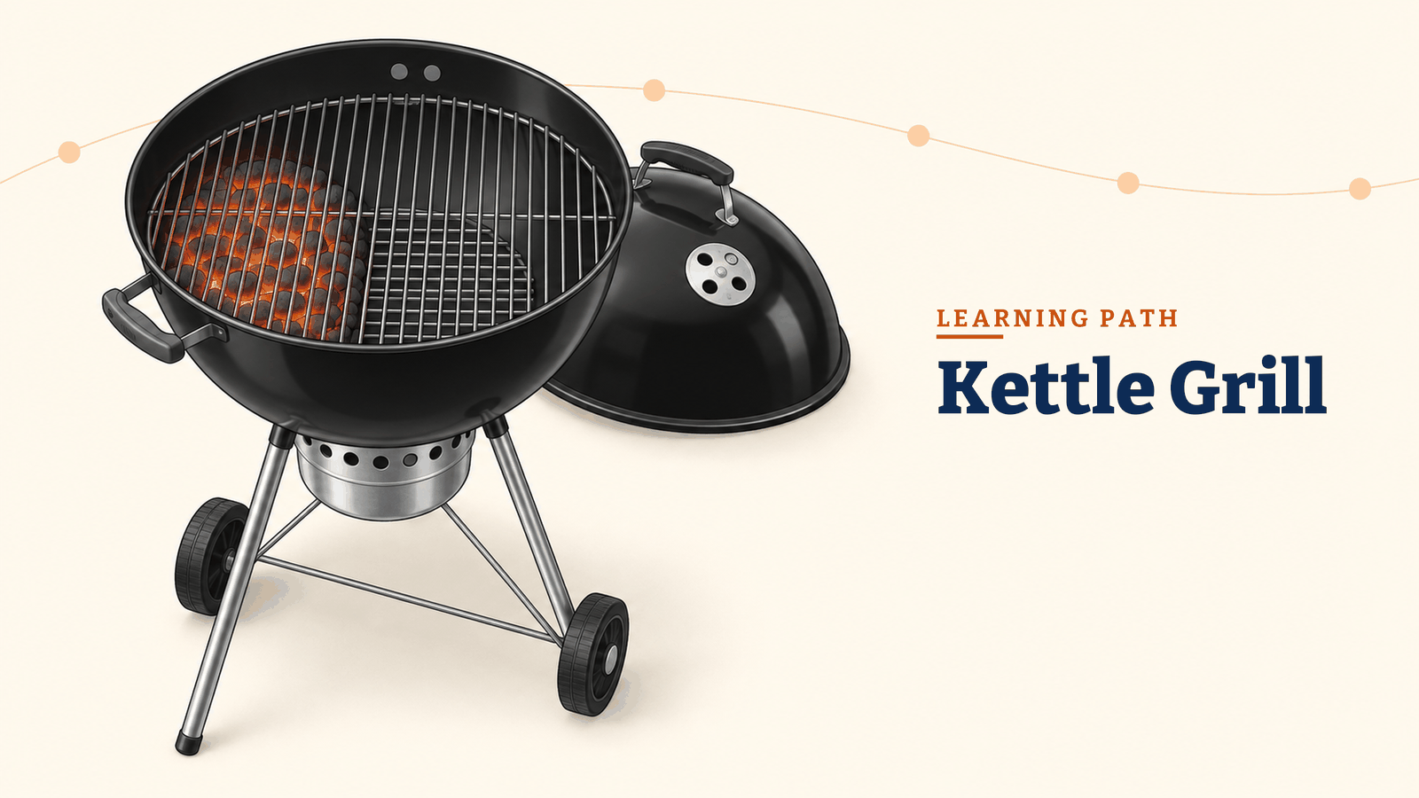 Kettle grill learning path illustration