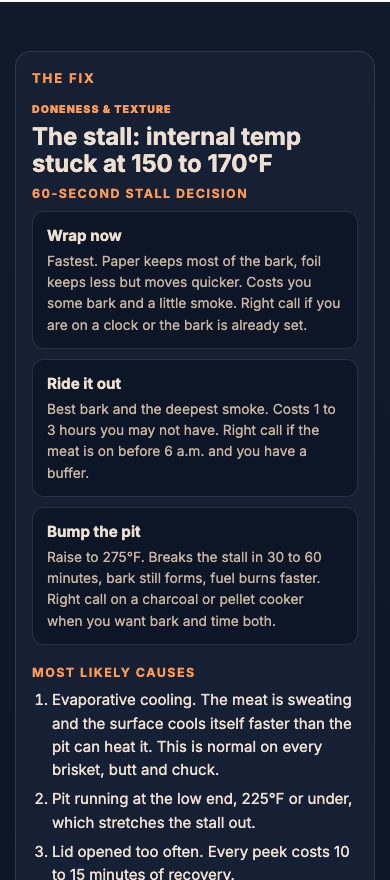 Pit Troubleshooter on a phone, showing its results.