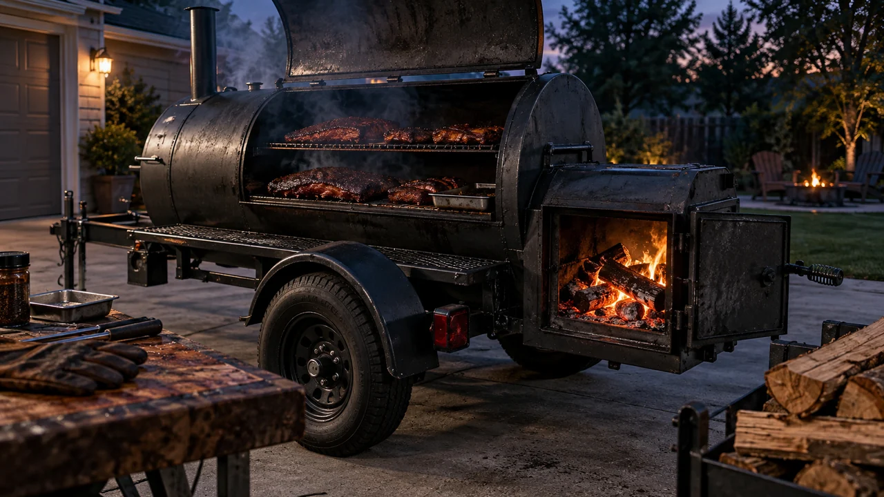 My First Pull-Behind 120-Gallon Offset Smoker